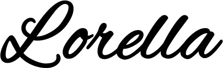 Vorschau des Bootsnamens "Lorella" als Schriftzug für "Bootsbeschriftung Klassisch 35"
