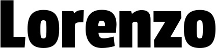 Vorschau des Bootsnamens "Lorenzo" als Schriftzug für "Bootsbeschriftung Fett 30"
