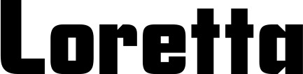 Vorschau des Bootsnamens "Loretta" als Schriftzug für "Bootsbeschriftung Neu 11"