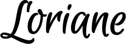 Vorschau des Bootsnamens "Loriane" als Schriftzug für "Bootsbeschriftung Klassisch 105"
