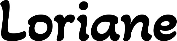 Vorschau des Bootsnamens "Loriane" als Schriftzug für "Bootsbeschriftung Klassisch 103"