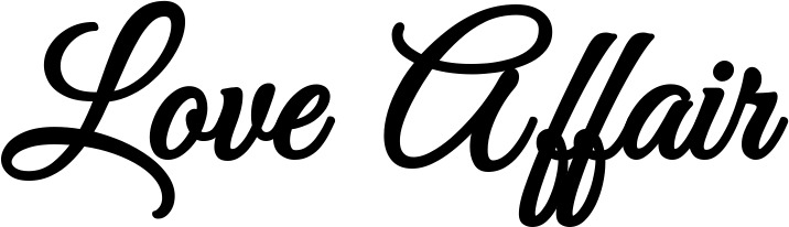 Vorschau des Bootsnamens "Love Affair" als Schriftzug für "Bootsbeschriftung Klassisch 68"