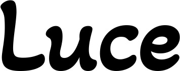 Vorschau des Bootsnamens "Luce" als Schriftzug für "Bootsbeschriftung Klassisch 103"