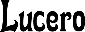 Vorschau des Bootsnamens "Lucero" als Schriftzug für "Bootsbeschriftung Neu 44"