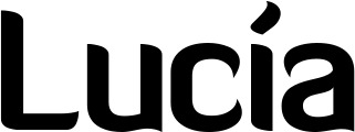Vorschau des Bootsnamens "Lucía" als Schriftzug für "Bootsbeschriftung Normal 06"