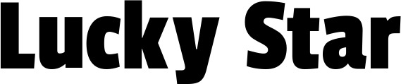 Vorschau des Bootsnamens "Lucky Star" als Schriftzug für "Bootsbeschriftung Fett 30"
