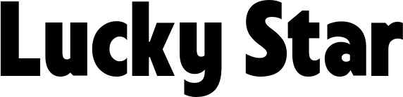 Vorschau des Bootsnamens "Lucky Star" als Schriftzug für "Bootsbeschriftung Fett 24"