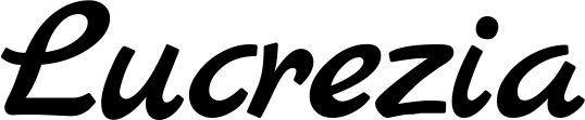 Vorschau des Bootsnamens "Lucrezia" als Schriftzug für "Bootsbeschriftung Klassisch 45"