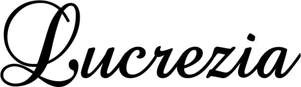 Vorschau des Bootsnamens "Lucrezia" als Schriftzug für "Bootsbeschriftung Klassisch 02-A"