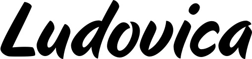 Vorschau des Bootsnamens "Ludovica" als Schriftzug für "Bootsbeschriftung Klassisch 19"
