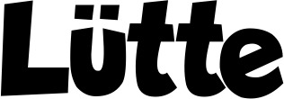 Vorschau des Bootsnamens "Lütte" als Schriftzug für "Bootsbeschriftung Neu 48"