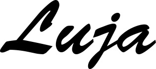 Bootsname 'Luja' angezeigt als 'Bootsbeschriftung Klassisch 03'