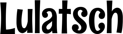 Vorschau des Bootsnamens "Lulatsch" als Schriftzug für "Bootsbeschriftung Neu 68"