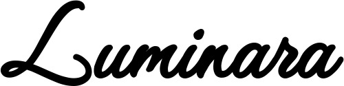 Vorschau des Bootsnamens "Luminara" als Schriftzug für "Bootsbeschriftung Klassisch 111"
