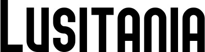 Vorschau des Bootsnamens "Lusitania" als Schriftzug für "Bootsbeschriftung Neu 43"