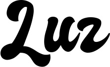 Vorschau des Bootsnamens "Luz" als Schriftzug für "Bootsbeschriftung Klassisch 41"