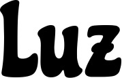 Vorschau des Bootsnamens "Luz" als Schriftzug für "Bootsbeschriftung Klassisch 53"