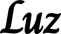 Vorschau des Bootsnamens "Luz" als Schriftzug für "Bootsbeschriftung Klassisch 51"