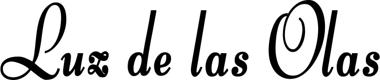 Vorschau des Bootsnamens "Luz de las Olas" als Schriftzug für "Bootsbeschriftung Klassisch 76"