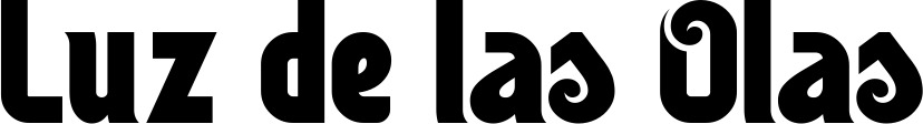 Vorschau des Bootsnamens "Luz de las Olas" als Schriftzug für "Bootsbeschriftung Neu 32"