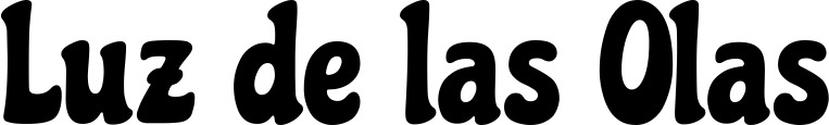 Vorschau des Bootsnamens "Luz de las Olas" als Schriftzug für "Bootsbeschriftung Neu 41"