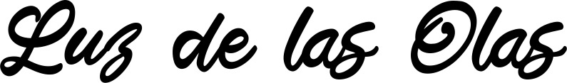 Vorschau des Bootsnamens "Luz de las Olas" als Schriftzug für "Bootsbeschriftung Klassisch 102"