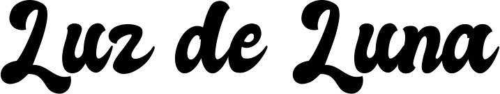 Vorschau des Bootsnamens "Luz de Luna" als Schriftzug für "Bootsbeschriftung Klassisch 41"