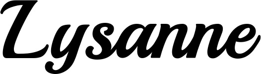 Vorschau des Bootsnamens "Lysanne" als Schriftzug für "Bootsbeschriftung Klassisch 86"
