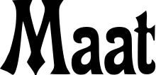 Vorschau des Bootsnamens "Maat" als Schriftzug für "Bootsbeschriftung Neu 44"