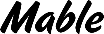 Vorschau des Bootsnamens "Mable" als Schriftzug für "Bootsbeschriftung Klassisch 19"