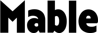 Vorschau des Bootsnamens "Mable" als Schriftzug für "Bootsbeschriftung Fett 24"