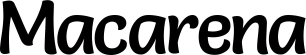 Vorschau des Bootsnamens "Macarena" als Schriftzug für "Bootsbeschriftung Klassisch 94"