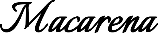 Bootsname 'Macarena' angezeigt als 'Bootsbeschriftung Klassisch 58'