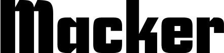 Vorschau des Bootsnamens "Macker" als Schriftzug für "Bootsbeschriftung Neu 11"