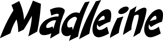 Vorschau des Bootsnamens "Madleine" als Schriftzug für "Bootsbeschriftung Klassisch 31"