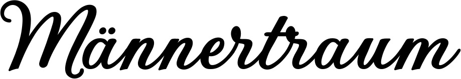 Vorschau des Bootsnamens "Männertraum" als Schriftzug für "Bootsbeschriftung Klassisch 69"