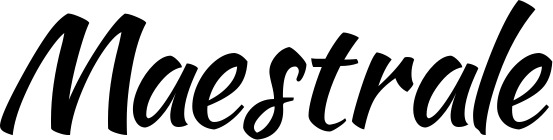 Vorschau des Bootsnamens "Maestrale" als Schriftzug für "Bootsbeschriftung Klassisch 73"