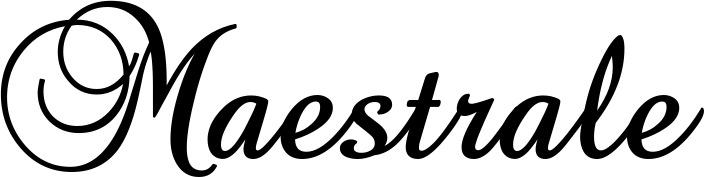 Vorschau des Bootsnamens "Maestrale" als Schriftzug für "Bootsbeschriftung Klassisch 02-A"