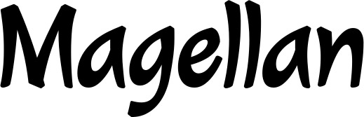 Vorschau des Bootsnamens "Magellan" als Schriftzug für "Bootsbeschriftung Klassisch 72"