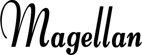 Bootsname 'Magellan' angezeigt als 'Bootsbeschriftung Klassisch 76'