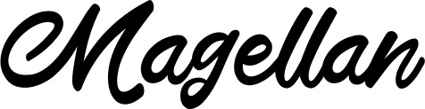 Vorschau des Bootsnamens "Magellan" als Schriftzug für "Style Klassisch 102"