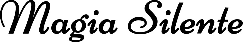 Vorschau des Bootsnamens "Magia Silente" als Schriftzug für "Bootsbeschriftung Klassisch 84"