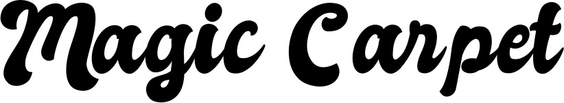 Vorschau des Bootsnamens "Magic Carpet" als Schriftzug für "Bootsbeschriftung Klassisch 41"