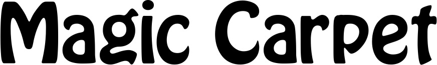 Vorschau des Bootsnamens "Magic Carpet" als Schriftzug für "Bootsbeschriftung Fett 01"