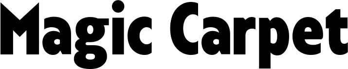 Vorschau des Bootsnamens "Magic Carpet" als Schriftzug für "Bootsbeschriftung Fett 24"