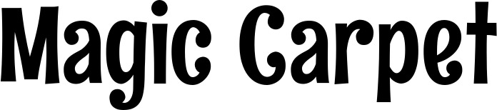 Vorschau des Bootsnamens "Magic Carpet" als Schriftzug für "Bootsbeschriftung Neu 68"