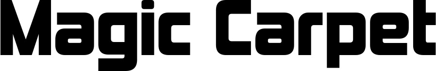 Vorschau des Bootsnamens "Magic Carpet" als Schriftzug für "Bootsbeschriftung Neu 25"