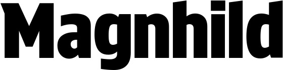 Vorschau des Bootsnamens "Magnhild" als Schriftzug für "Bootsbeschriftung Fett 33"