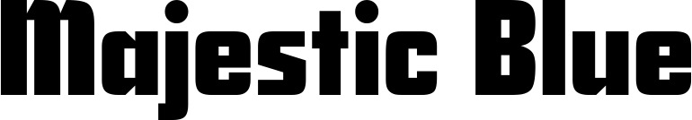 Vorschau des Bootsnamens "Majestic Blue" als Schriftzug für "Style Neu 11"