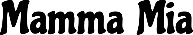 Vorschau des Bootsnamens "Mamma Mia" als Schriftzug für "Bootsbeschriftung Klassisch 53"